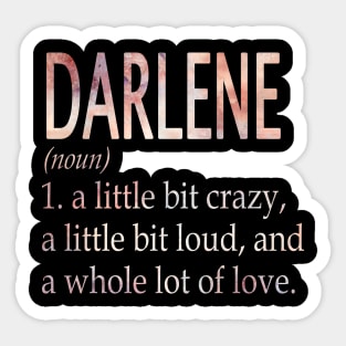 Darlene Girl Name Definition Sticker